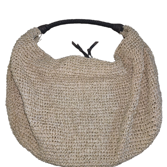 Boston Proper Tan Woven Women's Bag - Picture 1 of 11